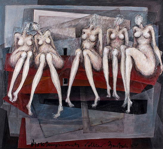 Volker Bartsch (1984), 220 x 240 cm, Tempera auf Leinwand, Foto: Annett Klingner